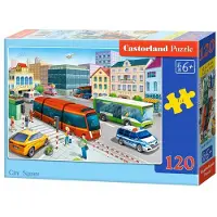 Castorland Puzzel 120 stukjes - Stadsplein