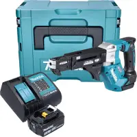 Makita DFR 552 SF1J accu-magazijnschroevendraaier 18 V 25 - 55 mm borstelloos + 1x accu 3.0 Ah + lader + Makpac