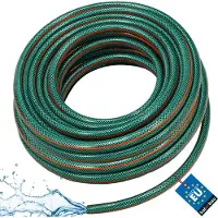 KOTARBAU Tuinslang, Waterslang, PVC, 30 m, Groen Oranje, 1/2 Inch, 4-Lagen, Flexibel, Bewateringsslang, Versterkt, Tuinbewateringsslang, Waterslang voor Tuin