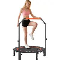 HOMCOM Yoga Trampoline - PP - 102x102x123cm - Zwart