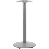 Stema Metalen tafelonderstel NY-B006, voor kantoor, hotel, restaurant, diameter 46 cm, hoogte 110 cm, grijs