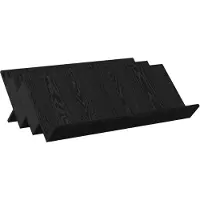 vidaXL Tijdschriftenrek Zwart Eiken 90 x 53 x 28,5 cm Bewerkt hout