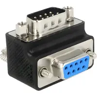 DeLOCK Adapter Serieel [1x D-sub stekker 9-polig - 1x D-sub bus 9-polig] 0 mm Zwart