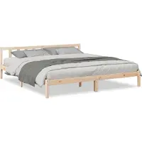 vidaXL Bedframe extra lang zonder matras massief grenenhout 200x220 cm