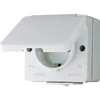 JUNG JG APWG WG 600: Schuko-stopcontact 620WX met holle bodem