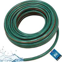 KOTARBAU Tuinslang, Waterslang, PVC, 10 m, Groen Oranje, 1 Inch, 4-Lagen, Flexibel, Bewateringsslang, Versterkt, Tuinbewateringsslang, Waterslang voor Tuin