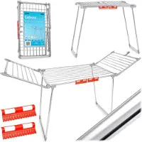 Massido Debora opvouwbare staande wasdroger - RVS - 19 m