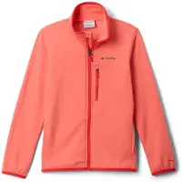 Columbia - Kid's Essential Hike Grid Fleece Full Zip - Fleecevest S, rood