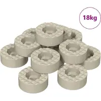 vidaXL Bescherming voor stoelpoten 18000 st Doorzichtig Ø 15 x 16 mm