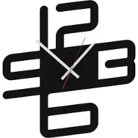 Gamet Moderne wandklok AD210 - Minimalistisch, zwart design