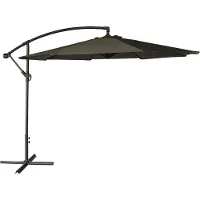 Happy Garden OAHU Round Offset Shade 3m diameter grijs