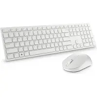 Dell Toetsenbord en muis Pro - KM5221W - Tsjechisch / Sloveens (QWERTZ) - wit, Volledige grootte (100%), Draadloos, RF draadloos, QWERTZ, Wit, Inclusief muis