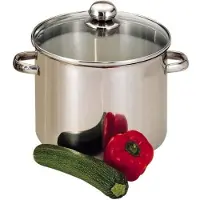 Baumalu Stainless steel caterer + glass lid - 30 cm
