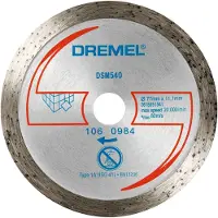 Dremel DSM540 2615S540JB Diamanten doorslijpschijf 77 mm 1 stuk(s) Tegels, Baksteen, Marmer, Porselein, Keramiek