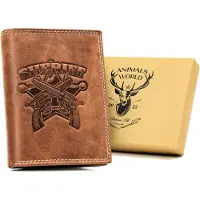 Always Wild - Heren Portemonnee - Verticaal - Nubuck Leer - RFID Bescherming