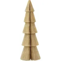 Viana Papieren kerstboom klein crème goud H30cm