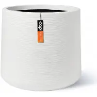 Capi Europe - Sandbag Arc Granite - 50x43 - Wit - Bloempot Voor binnen en buiten - Beschikbaar in XL formaten - Breukbestendig - 100% Recyclebaar - Levenslang garantie - NWHS8191