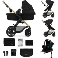 Kinderkraft Black 4in1 MOOV2 Pure EVA WIELEN kinderwagen