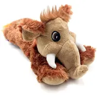 Habibi Magnetron warmte knuffel mammoet 30 cm - Warmte/koelte knuffelmammoet - Kruik knuffels voor kinderen/jongens/meisjes