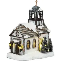 Luville Elzas church battery operated l17,5xb11,5xh21,5 cm