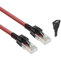 ACT FB5503, 3 meter, Cat6a, U/UTP (Twisted Pair), RJ-45 connector, RJ-45 connector, rood