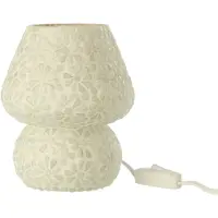 J-Line tafellamp Mozaïek - glas - wit/lichtgroen - small