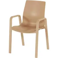 Hartman Tuinstoel Flow Stackable Armchair Cappuccino Frame Cappuccino Seat