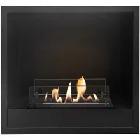 Xaralyn Bio-ethanol haard - Inbouwunit M - 2,5 KW verwarming - makkelijk inbouwen - veilig open vuur - keramische bio-ethanol brander