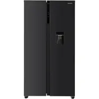 Heinner HSBS-HM592NFDXWDE++ Amerikaanse Side-by-Side Koelkast met Waterdispenser – 592 L – Full No Frost – LED Touch Display – InoxCool – Inox Antraciet – 5 Jaar Garantie