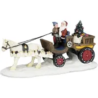 Luville Santa on his sleigh l17b7h8 cm