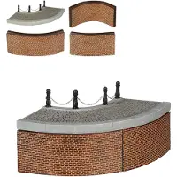 Luville Quays bend curve 3 stuks l19xb19xh11,5 cm