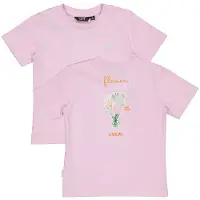 QPI Mini T-shirt met backprint roze Meisjes Katoen Ronde hals Backprint - maat 104