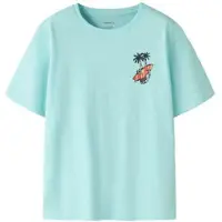 Name it KIDS T-shirt Blauw Jongens Katoen Ronde hals Printopdruk - maat 122/128