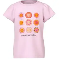 Name it MINI T-shirt roze Meisjes Katoen Ronde hals Printopdruk - maat 104