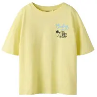 Name it KIDS T-shirt met backprint geel Jongens Katoen Ronde hals Backprint - maat 134/140