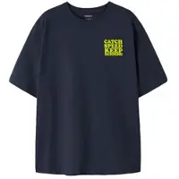 Name it KIDS T-shirt donkerblauw Jongens Katoen Ronde hals Tekst - maat 134/140