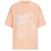Retour Jeans T-shirt oranje Meisjes Katoen Ronde hals Printopdruk - maat 134/140