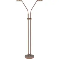 Highlight 2-lichts led leeslamp Malaga choco