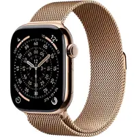 Apple Watch S11 Cellular - 46mm - Gold Titanium - Gold Milanese Loop - S/M