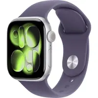 Apple Watch Series 11 Aluminium 42 mm (2025) | GPS + Cellular | zilver | Sportbandje S/M | mistviolet