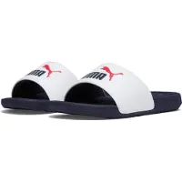 Puma Cool Cat 2.0 PS Badslippers Junior Wit - Navy 28
