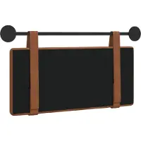 vidaXL Hangend hoofdbord Bruin Antiek PU