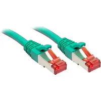Lindy 47755 RJ45 Netwerkkabel, patchkabel CAT 6 S/FTP 20.00 m Groen Vergulde steekcontacten 1 stuk(s)