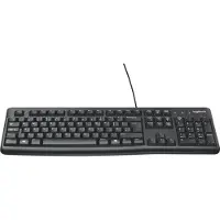 Logitech K120 voor zakelijk gebruik, Volledige grootte (100%), Bekabeld, USB, Zwart