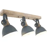 Mexlite Besselink, model ST2133GR, fitting E27, 3 lampen, LED, grijs