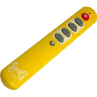 Seki slim afstandsbediening Senioren/Slechtzienden leerbare infrarood afstandsbediening - Geel