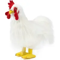 Living Nature Knuffel haan - 35 cm - pluche - speelgoed - Hanen boerderijdieren knuffels - knuffeldier