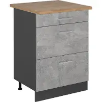 Vicco R-Line Keukenonderkast – 60 cm met laden, WB Eik Beton