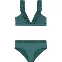 Shiwi Meisjes Zwemkleding Bella Bikini - Donkergroen - Maat 122/128