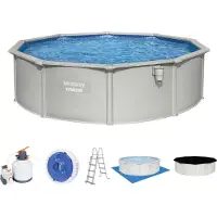 Bestway Opzetzwembad Hydrium Set Rond Met Zandfilterpomp Ø460x120cm